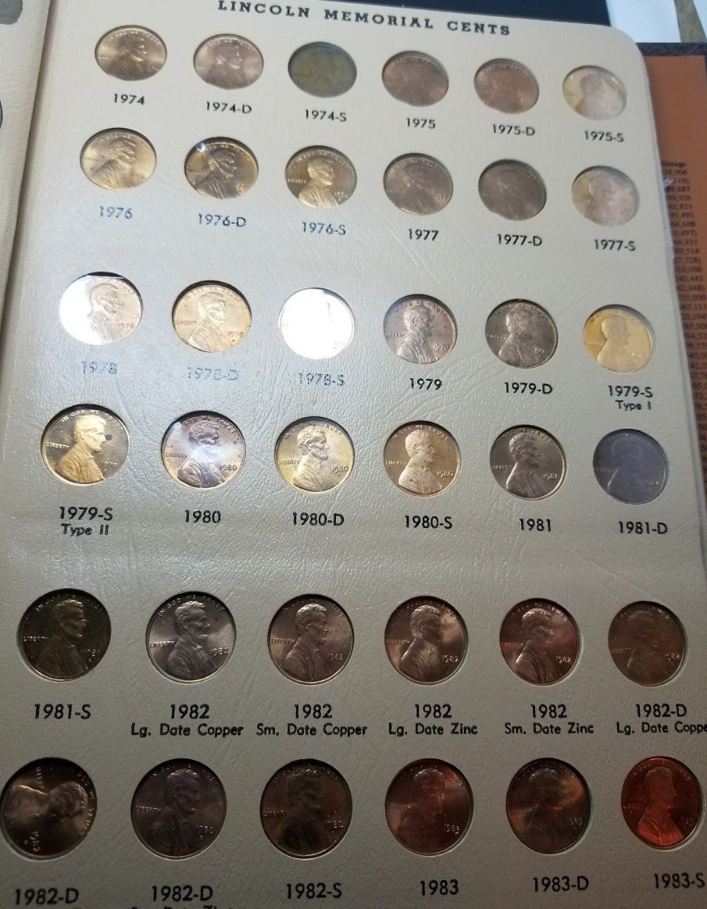 1909-2007-Lincoln-Cents-In-Dansco-Missing-Some-Keys